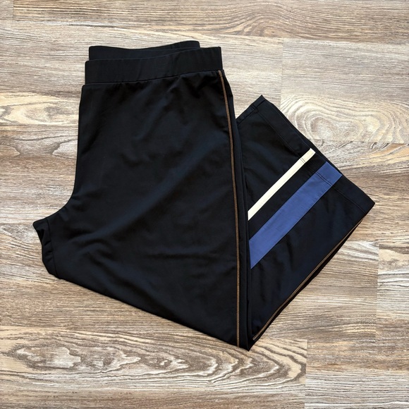 soma by Chico’s Navy Blue Colorblock Sena Crop High Rise Pant 3 Large/16 NWT - Picture 1 of 10
